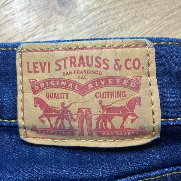 Levi’s Strauss Original Jean Pants Women’s Blue 711 Skinny 27 Stretch Denim EUC - Picture 5 of 8